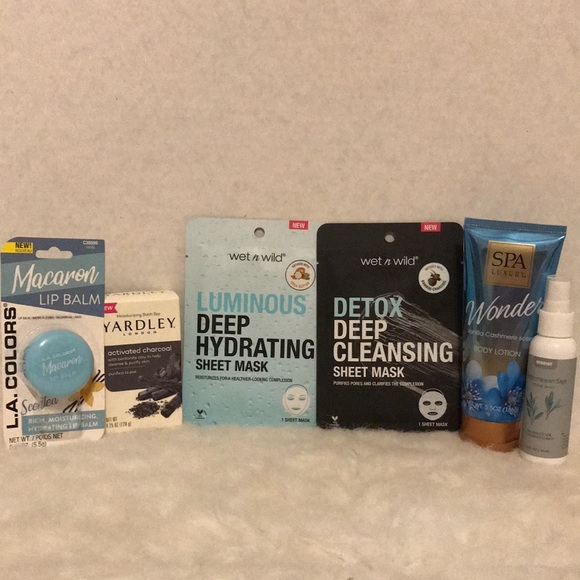 Body, face and lips care bundle, vanilla, charcoal, shea butter, sage. - Picture 3 of 10